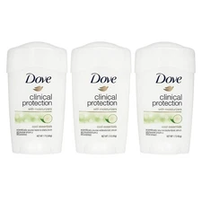 3 PK Dove Clinical Protection Cool Essentials Anti-perspirant Deodorant,1.7 oz