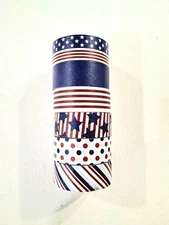 6 Rolls Red White Blue Washi Tape Decorative Masking 