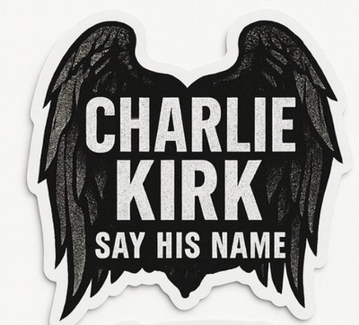 I Am Charlie Kirk Bandera EE. UU. Memorial MAGA Ventana De Coche Vinilo