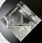 Vintage Hand Signed Steuben Cityscape Prism 3.5" Paperweight