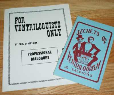BARGAIN BOOK BUNDLE #11 -- VENTRILOQUISM -- 2 books ($12 value)--TMGS Book-MANIA