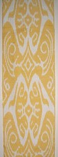 11 Yard HAND MADE UZBEK Natural SILK IKAT ADRAS FABRIC 8938