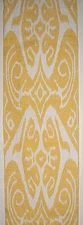 11 Yard HAND MADE UZBEK Natural SILK IKAT ADRAS FABRIC #8938