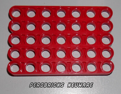 Lego Technic Technik 5x dünner Liftarm 7 Löcher #32065 rot NEUWARE
