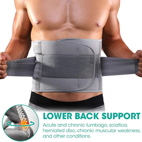 Umbilical Hernia Belt Lumbar Lower Back Support Men Women Waist Pain Relief Belt - Picture 5 of 29