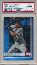 2019 TOPPS UPDATE OSCAR MERCADO RAINBOW FOIL RC #US28 PSA 10 GEM MINT ROOKIE