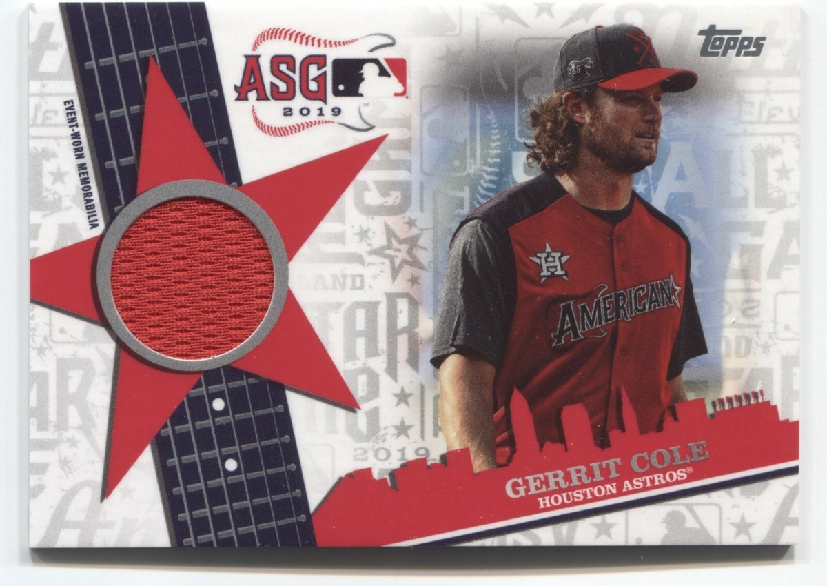 GERRIT COLE 2019 Topps Update ALL-STAR STITCHES Relic HOUSTON - Main Image
