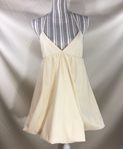 PRIMP Beige Spaghetti Strap Bubble Hem 