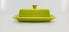 XL extra large COVERED BUTTER DISH lemongrass NEW HOMER LAUGHLIN FIESTA