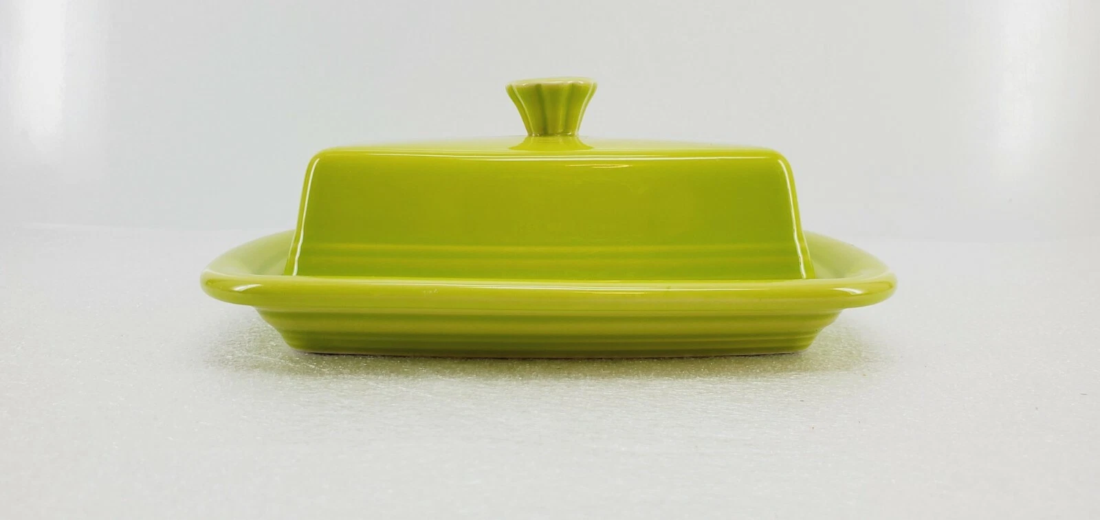 XL extra large COVERED BUTTER DISH lemongrass NEW HOMER LAUGHLIN FIESTA