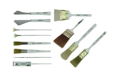 Bob Ross - Landscape Brush Set, Oil Based Painting Tools, 12 pieces