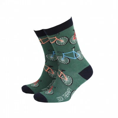 Mens Cyclist Bike Biker Gift Socks from Sock Therapy by Smiling Faces
