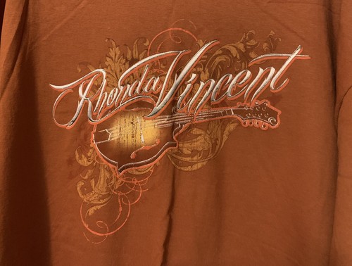 Rhonda Vincent Women's 2 X Outlined Screen Print Copper Colored T-shirt - Picture 5 of 10