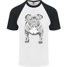 Maglietta da baseball American Bully Striking a Pose cane da uomo S/S