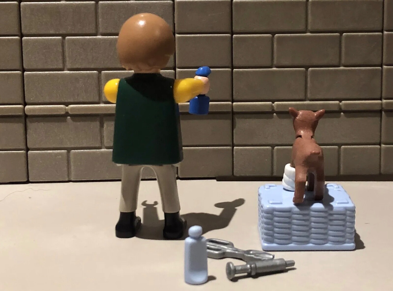 Playmobil Figur Frau Tierpark Tierpfleger + Baby Ziege Zoo Arzt Zubehör