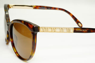Tiffany & Co 2014 Sunglasses Roman Numerals Brown TF 4097 Atlas