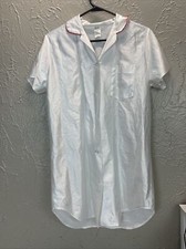 Vintage White Private Moments SLEEP-SHIRT NIGHTGOWN Women  s Size Large