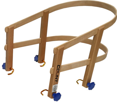 COLINT Schlittenlehne SLT 10015 Holz Rodel Schlitten Davos Hörner Kinder