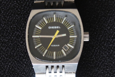 DIESEL DZ-1053 QUARZUHR SCHWARZ UND POLIERTES CHROM-ZIFFERBLATT