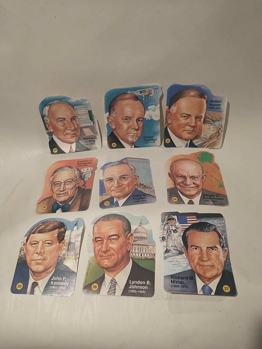 1992 Vtg USA Presidents 1 To 42 Frank Schaffer Publications FS