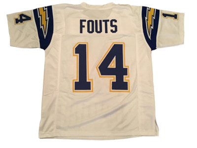 UNSIGNED CUSTOM Sewn Stitched Dan Fouts White Jersey - M, L, XL, 2XL, 3XL