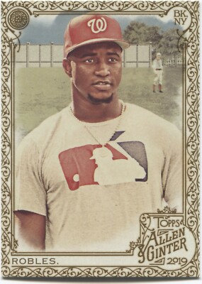 VICTOR ROBLES 2019 Allen & Ginter GOLD BORDER Hot Box - NATIONALS - #361
