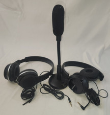 Set of iLive Wired, Sony Wired On-Ear Stereo Headphones and Free-Standing Mic