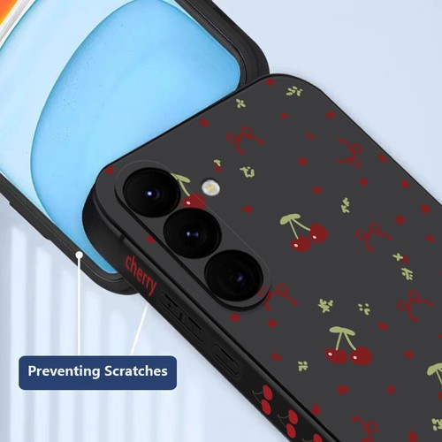 Cute Cherry Bow For Samsung Galaxy S25 S24 FE Ultra A16 Shockproof Case Cover - Picture 3 of 20