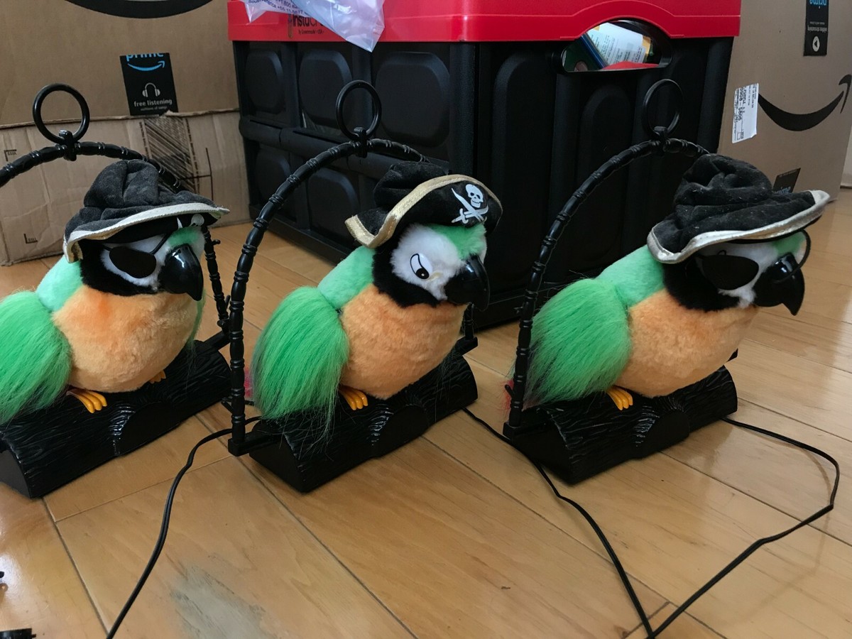 Three Swearing Pistol the Pirate Parrots Rated R Adult Toys One Not Working eBay