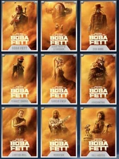 Star Wars Card Trader Book Of Boba Fett Posters Complete Silver Set Of All 15!
