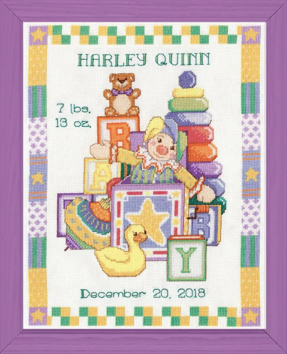 Counted cross stitch kits cheap baby