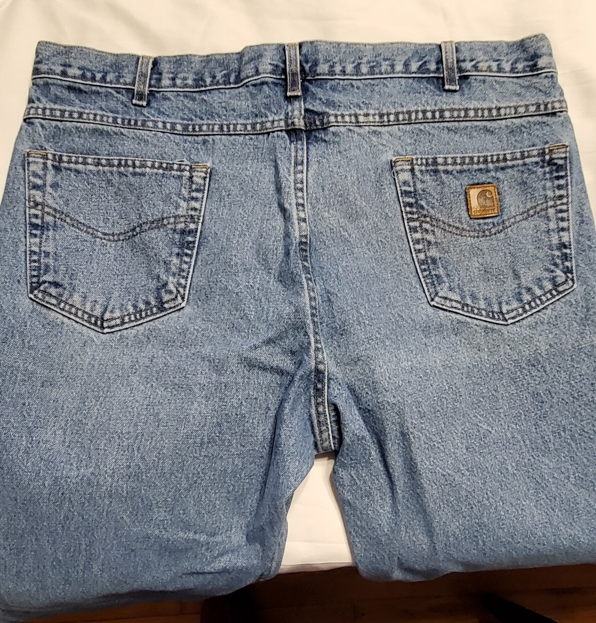 Carhartt Jeans Mens Traditional Fit B18 STW 42 x 32 Light Finish Work