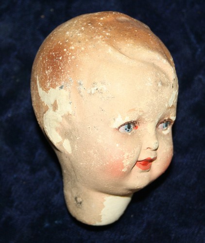 Antique Doll Head Composition boy need some care - Picture 3 of 6