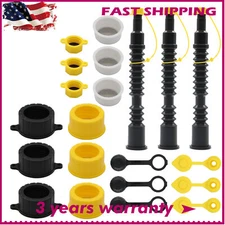 3PK For Old Gas Can Fill Fuel Diesel Water Jug Replacement Spout with Vent Kit