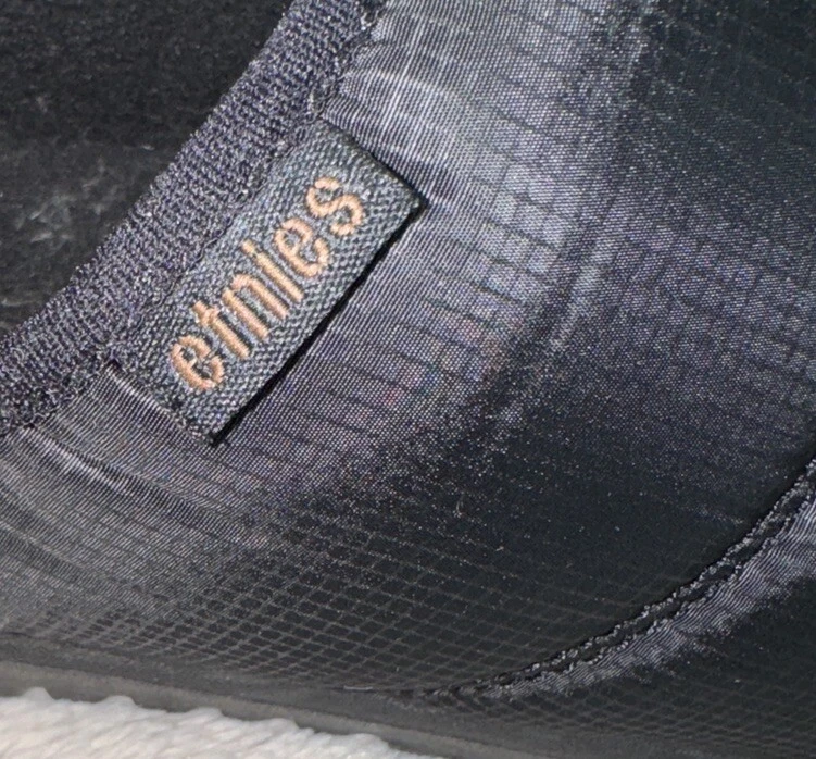 ETNIES Hombre’s Scout Zapatilla Negro Forrada en Goma Zapatos Talla M 10.5/W 12 Foto 2 de 4