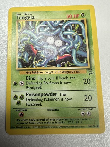 Pokémon TCG Tangela Base Set 2 96/130 Regular Unlimited Common