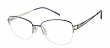 New CHARMANT ARISTAR Eyeglasses AR30819 543 Blue Womens Optical Frame 53-17-135