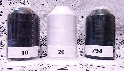 3 NEW different colors GUTERMANN miniking 100% polyester thread 1094 yd Spools 