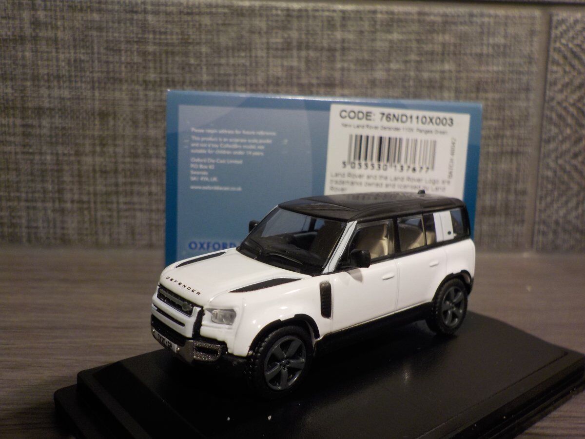 New Defender 110X - Fuji White- Oxford Diecast 1/76  OXF 76ND110X003