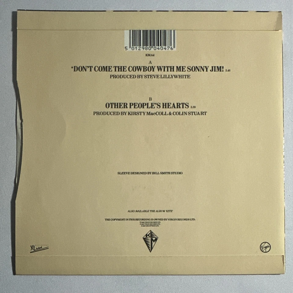 Kirsty MacColl – Don't Come The Cowboy With Me Sonny Jim!  7" Single  EX  Con - Image 3 of 4