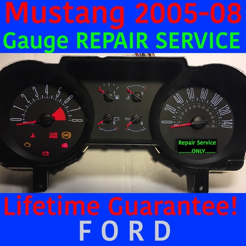 REPAIR SERVICE 2005 FORD MUSTANG INSTRUMENT PANEL GAUGE CLUSTER 05 06 07 08