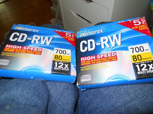 Memorex High Speed CD-RW 2-5 PackS 700MB 80 MIN 12X