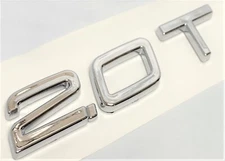 CHROME 2.0T FIT VOLVO REAR TRUNK TAILGATE EMBLEM BADGE DECAL NAMEPLATE LETTERS /