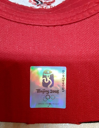 Cappello Berretto Pallone Pechino 2008 XXIX Olimpiadi~Adulto Regolabile~Licenza Ufficiale NOS - Foto 10 di 11