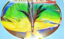 BLACK FEATHER SALTWATER FISHING LURE SKIRT TUNA,MARLIN,DORADO,MAHI,DOLPHIN,ONO