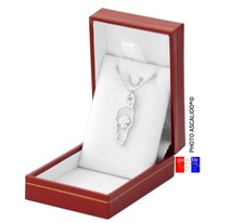 Pendentif corse tete maure avec chaine en argent 925 massif neuf dans sa boite