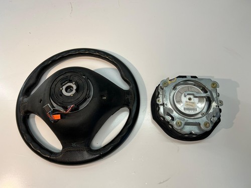 OEM BMW E36 BLUE LEATHER M SPORT STEERING WHEEL M TECH 3 32342228230 USED A - Picture 3 of 8