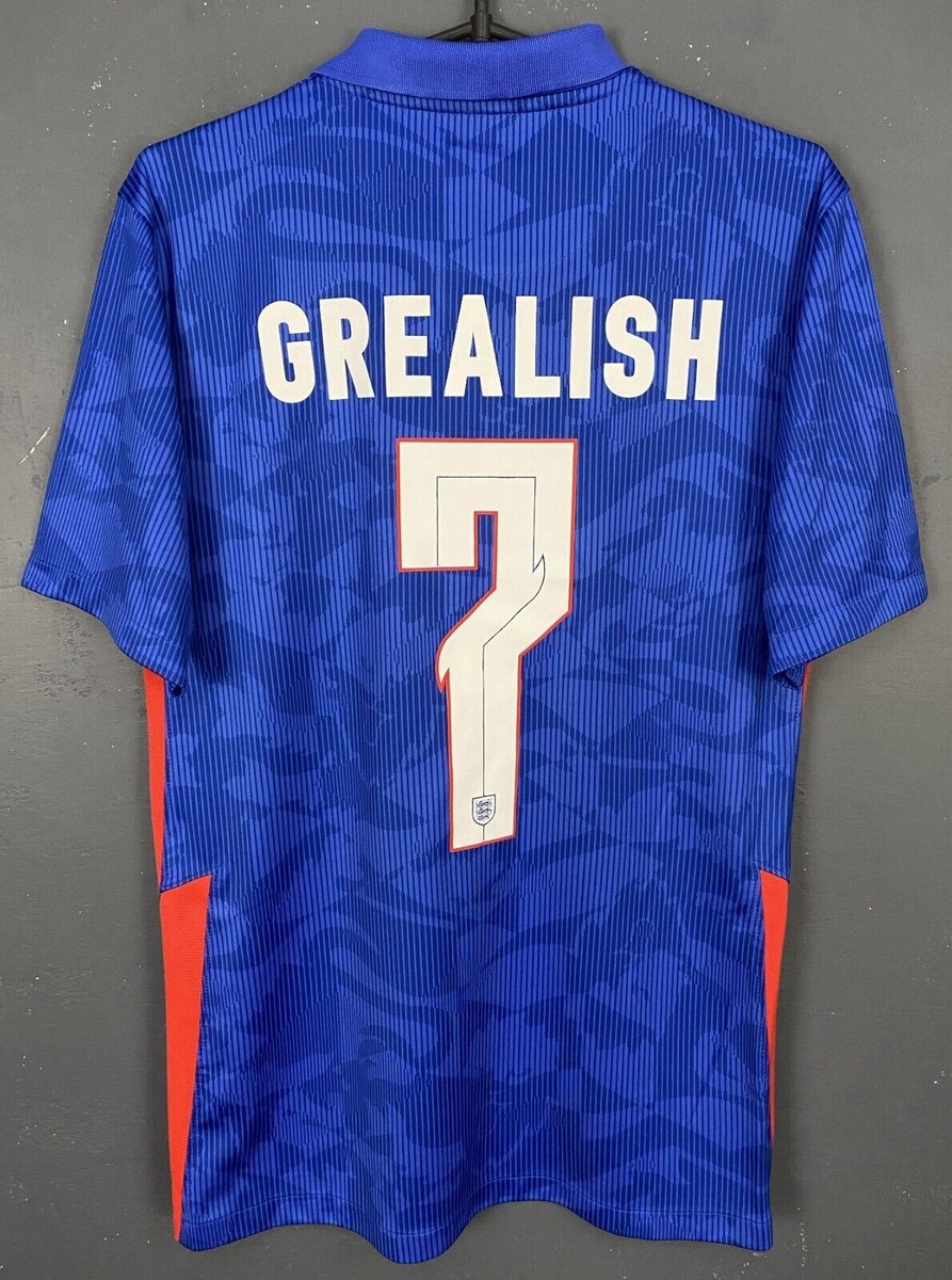 MEN ENGLAND NATIONAL 2020/2022 GREALISH #7 SOCCER FOOTBALL SHIRT