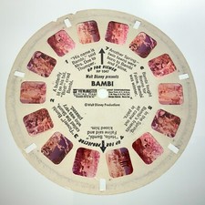 Bambi Walt Disney RP 1047 View Master Stereo Reel EE957