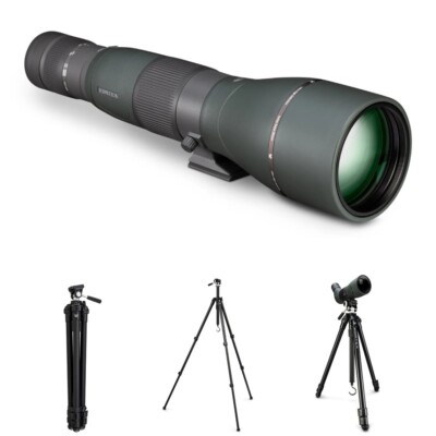 Vortex RAZOR HD 27-60X85 STRAIGHT Spotting Scope w/ VX High Country II Tripod